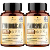 ThrivyThystle Hyaluronic Acid capsules bottle for daily skin hydration and wellness