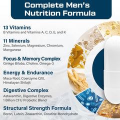 ThrivyThystle label details 43 vitamins and minerals for balanced nutrition.