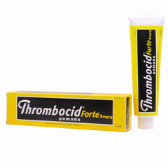 Thrombocid Forte Ointment packaging showing 60g tube for easy bruise care