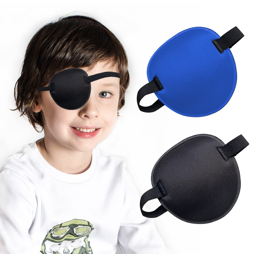 Parche ocular THSIREE con ajuste elástico, cómodo para adultos y niños.