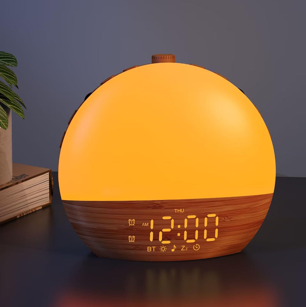 Thybro Sunrise Alarm Clock shows gradual wake-up light for a refreshed start