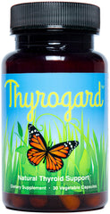 Thyrogard bottle front showing vegan thyroid support formula for daily wellness