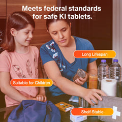 THYROSAFE family emergency kit – long shelf life for preparedness.