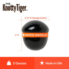 Tiger Tail Knotty Tiger Knot Buster elbow-area view demonstrates wrist-lock technique for leverage.