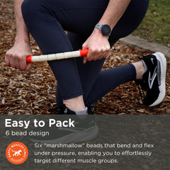 Tiger Tail The Stick 15in travel size enables quick massages on calves and neck.