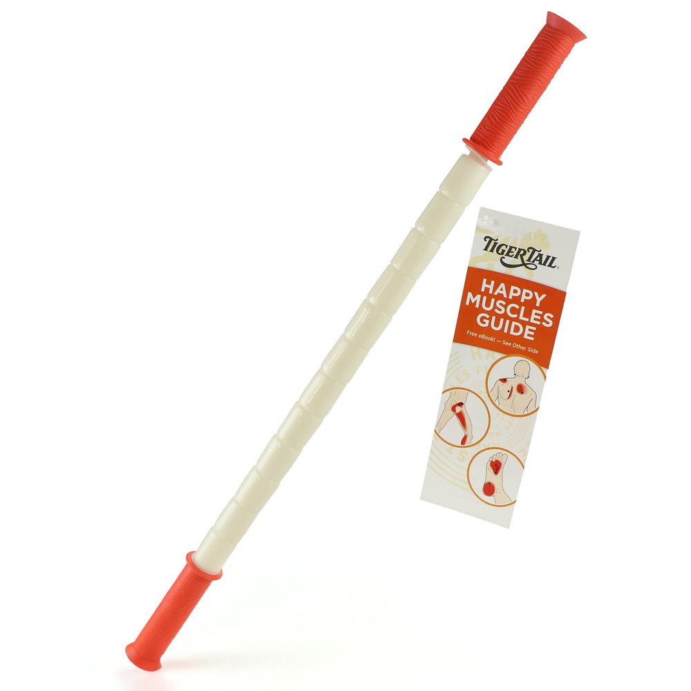 Tiger Tail The Stick full-length bendable roller for versatile self-massage on multiple body areas.