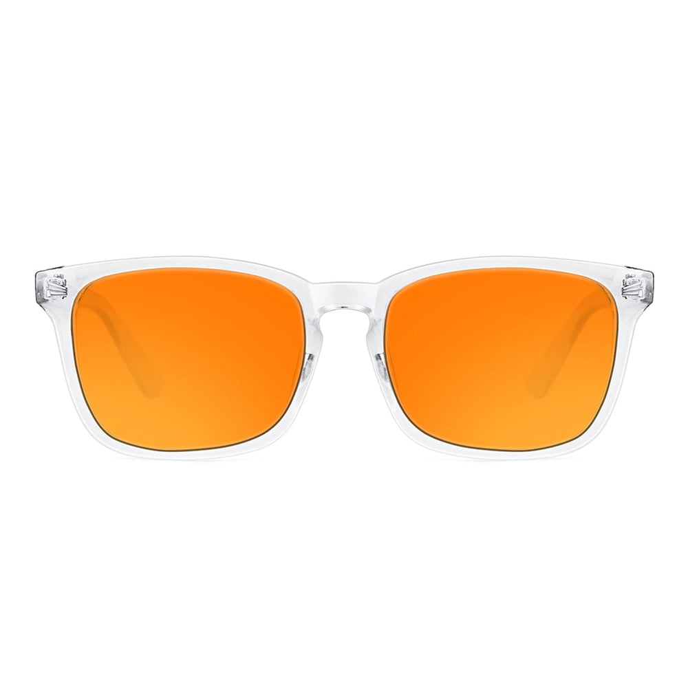 TIJN blue light blocking glasses with amber lenses, front view for all-day screen comfort.
