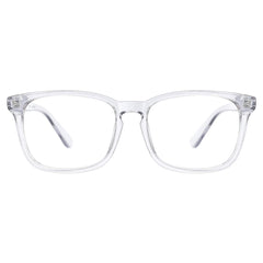 TIJN blue light blocking glasses front view with clear frame for screen time