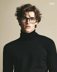 TIJN blue light blocking glasses clear frame side view for all-day wear