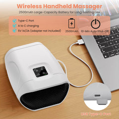 Long-lasting 2500mAh battery powers 80–90 minutes of massage.
