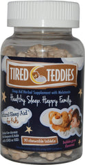 Tired Teddies kid melatonin bear chewables with bubblegum flavor for calm bedtimes.