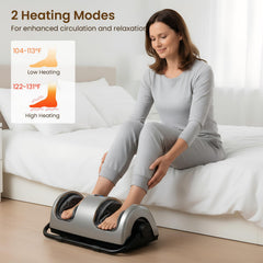 TISSCARE Shiatsu Foot Massager heat function providing warmth up to 120°F