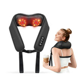 TISSCARE Shiatsu neck massager pillow targets neck tension and promotes relaxation.