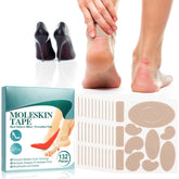 Tiuedu moleskin adhesive heel pad protects heels by reducing friction for all-day comfort