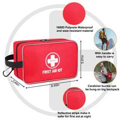 TLIEAO compact travel emergency kit fits in car or backpack.