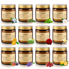TLNFHRPI 12-pcs scented candles set for versatile party ambiance