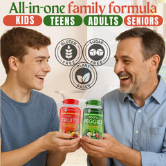 TM NATURALS bottle pour illustrating easy daily capsule intake for balanced nutrition