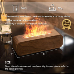 TMEHM wood grain diffuser front view complements contemporary decor