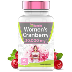 tnvitamins Cranberry Pills for Women bottle front view highlighting urinary health support