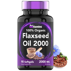 tnvitamins flaxseed oil softgels bottle high omega-3 source for daily wellness
