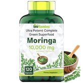 tnvitamins Moringa Capsules bottle with label signaling daily energy support
