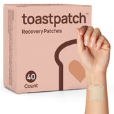 Toastpatch recovery patches in a compact tin for on-the-go wellness.