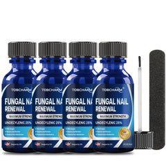 Tobcharm 4pcs toenail fungus treatment pack for at-home use and daily care