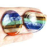 Togous oval worry stone with smooth surface for calming thumb rubs
