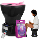 TOKPELA Yoni Steam Pot Seat shown for comfortable, hands‑free steaming.