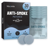 TOLEVITA Anti-Smoke Patches box showing daily cravings support for a healthier lifestyle