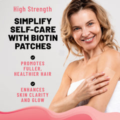 TOLEVITA Biotin Patches worn on the arm for easy daily wear