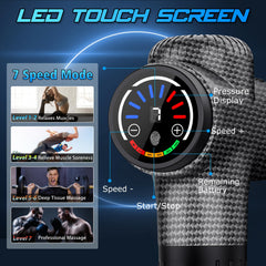 TOLOCO Massage Gun handheld design for targeted relief at home.