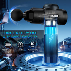 TOLOCO 12mm amplitude for quick muscle relief at the touch of a button.