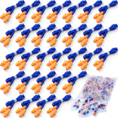 Tondiamo ear plugs blue orange pack with 200 pairs for quiet sleep and work
