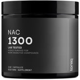 Toniiq NAC 1300mg bottle pour highlighting high potency daily support