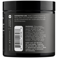 Toniiq Apigenin label detail communicates high-purity formula and manufacturing standards.