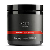 Toniiq CoQ10 bottle for ultra-pure daily supplementation.
