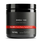 Toniiq DHEA 100mg bottle front showing premium purity and quality.