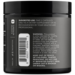 Toniiq Fisetin 500mg label detail highlights 98%+ purification