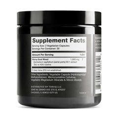 Toniiq Horny Goat Weed capsules shown for everyday use and wellness.