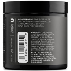 Toniiq NAD+ 1500mg capsules in a row for high-dose convenience