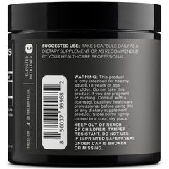 Close-up of Toniiq PQQ 40mg capsules highlighting vegetarian capsule form