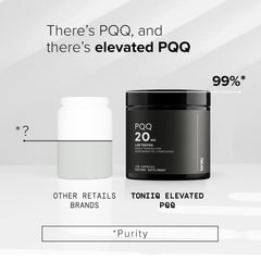 Toniiq third-party testing label confirms quality and contaminant screening.