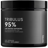 Toniiq Tribulus ultra-high potency bottle showing concentrated extract for daily supplementation