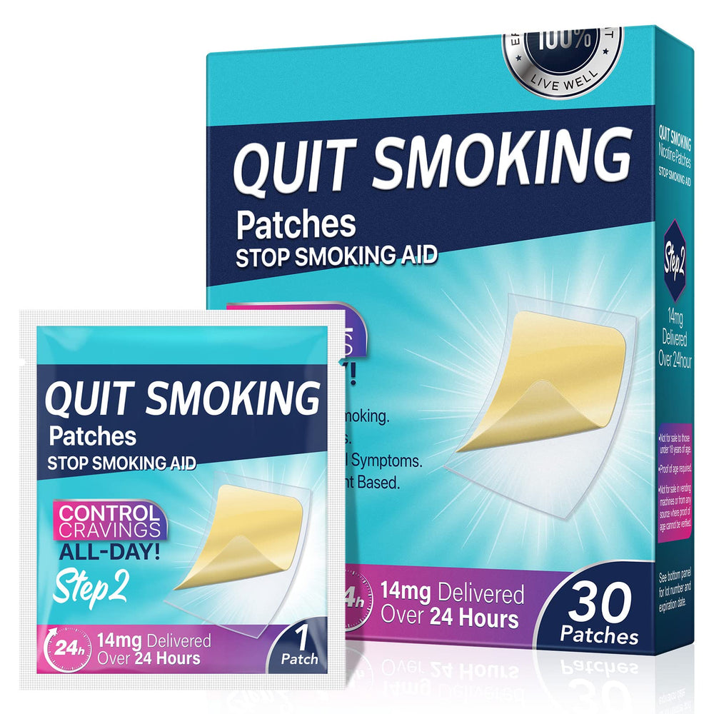 Tooffi Quit-Smoking Patch 14mg packaging for an easy starter and craving relief