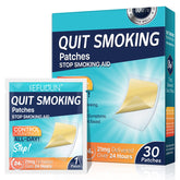 Tooffi quit smoking patch applied on clean skin for steady release.