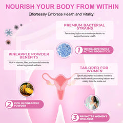 Tooffi Vital Source pineapple-flavored gummies for women-friendly balance.