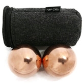 Top Chi baoding ball medium in carry pouch for portable hand therapy