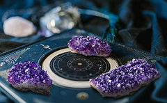 Top Plaza amethyst geode natural crystal adds elegance to any room.