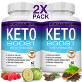 Toplux Keto Boost bottle label showing keto support and convenience.
